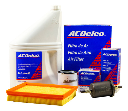 Kit Filtros+aceite Acdelco Chevrolet Agile 1.4 8v (c)