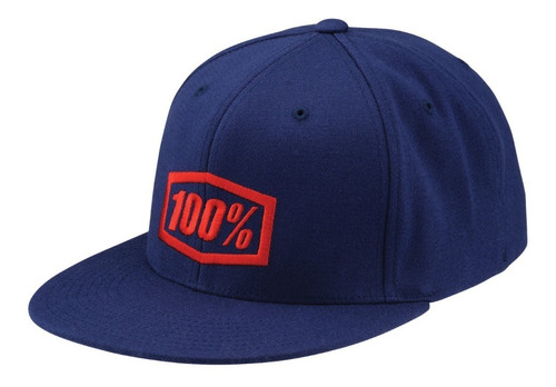 Gorra Casual Moto Downhill 100% J- Fit Flexfit Navy Azul