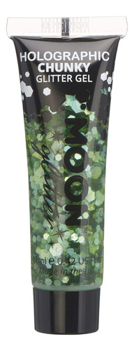 Glitter Gel Moon Glitter Holographic Chunky 12ml Green