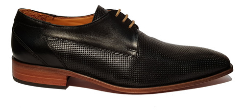 Zapatos Hombre Vestir Ragazzi 7597 Cuero Negro Suela