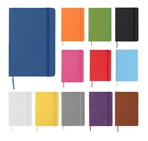 Imagen 1 de 1 de Paquete De 115 Libreta Tipo Moleskine De Poliuretano