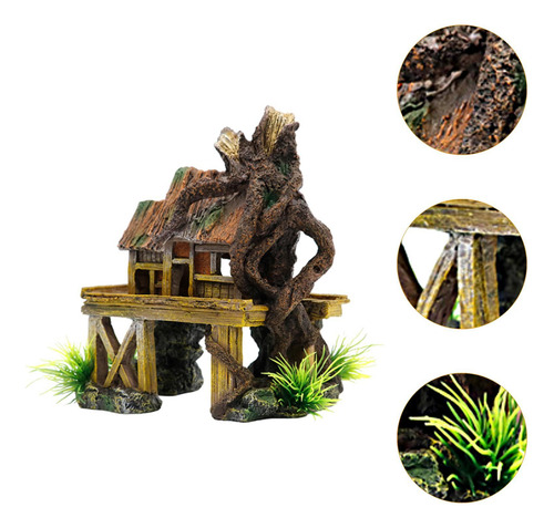 Decoración De Acuario, Adornos De Construcción De Resina,