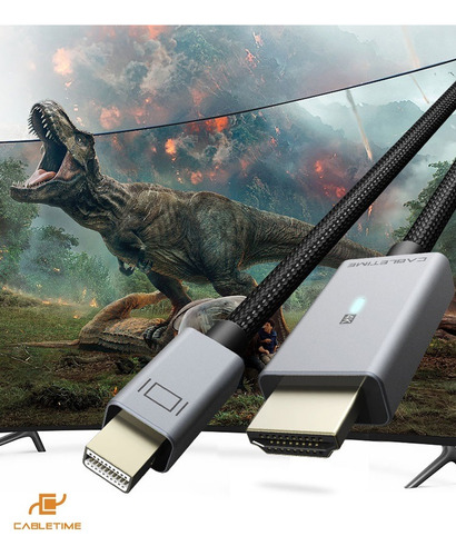 Cable Premium Thunderbolt 2 Mini Displayport Hdmi Pc Nylon