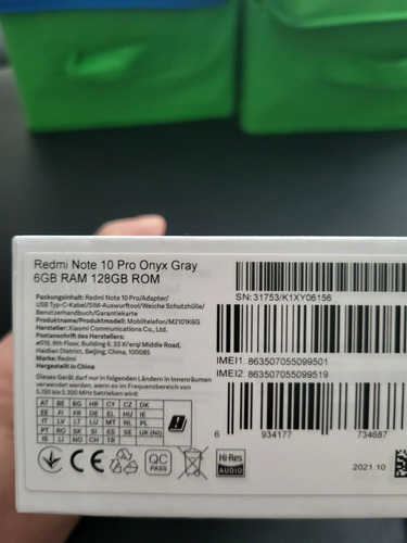 Imagen 4 de 4 de Xiaomi Redmi Note 10 Pro - 128gb-gris Ónix+1 209645-0482 Dm