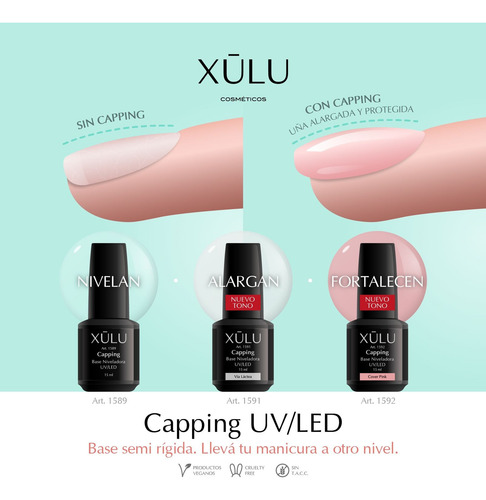 Gel Capping Kapping Para Uñas Xúlu Base Niveladora Z1589