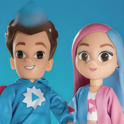 Boneco 26cm Youtube Dudu E Carol - Bbra