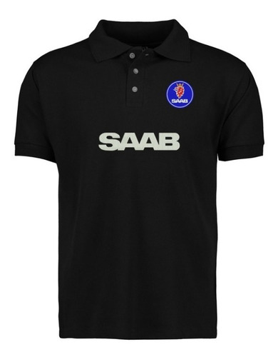 Playera Saab  Bordada Cuello Tipo Polo