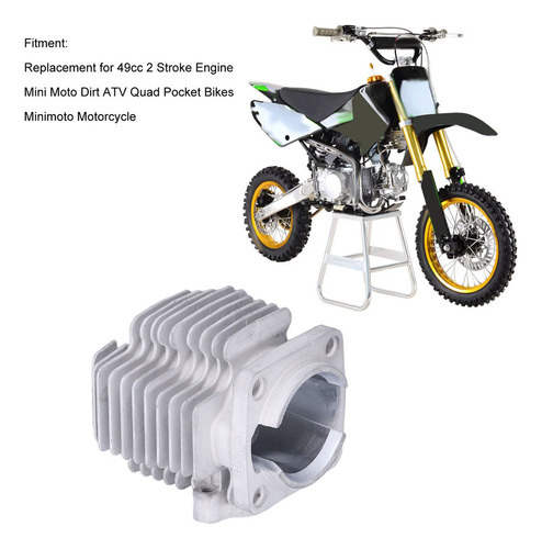 M Kit De Pistón De Cilindro Para Motor De 2 Tiempos Y 49cc