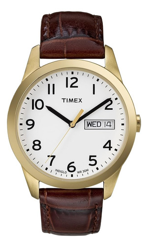Reloj Timex T2n065 South Street Sport Brown Croco Pattern Le