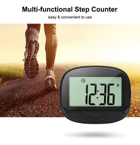 // Pedômetro 3d Multifuncional Com Clipe - Fitness Tracker &