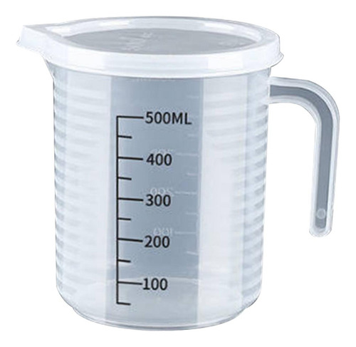 Copo De Medição Grosso Jarro De Medição Com Tampa 500ml