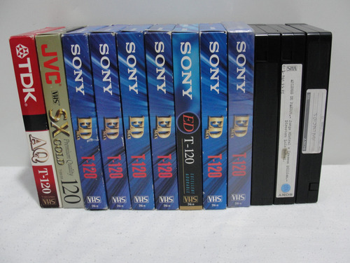 12 Casset Vhs / Ver Fotos Y Descripción / Casi Nuevos. (Usado)
