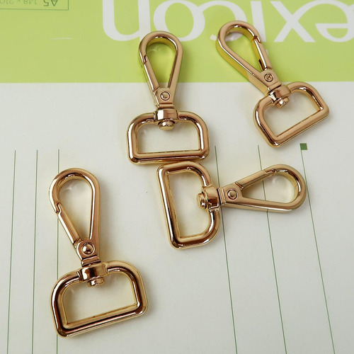 4 Piezas De Ganchos De Garra De Langosta Dorado Dorado 20mm