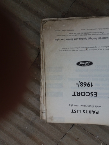 Catalogo Ford Escord 1300