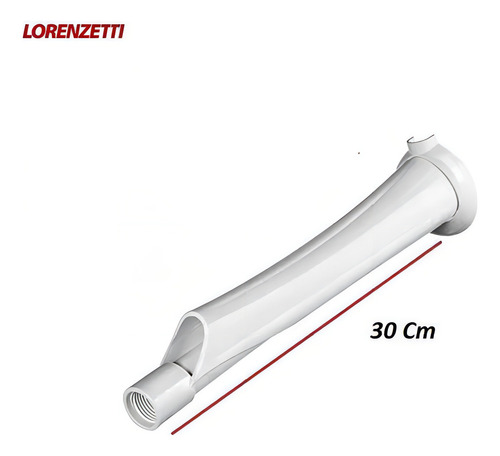 Cano Braço De Duchas Chuveiro 30cm Lorenzetti
