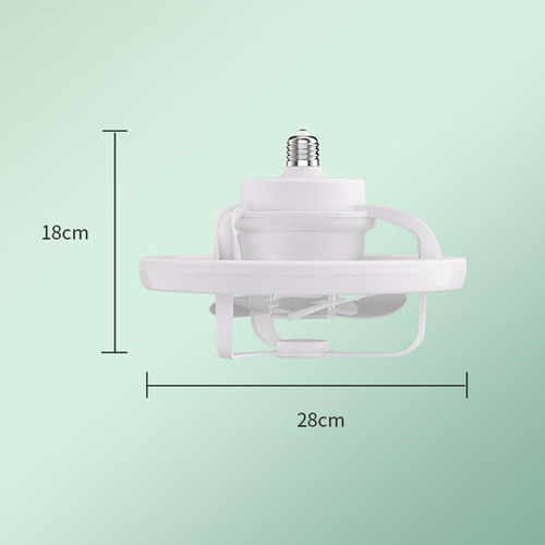 Ventilador De Techo Con Luz, Lámpara De Ventilador Led