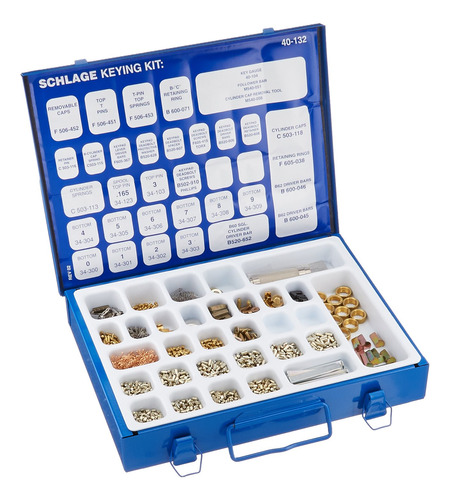 Schlage 40-132 Kit De Llaves Al Por Menor Con Caja De Metal