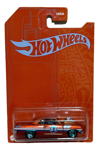 Hot Wheels 2021 64 Chevy Chevelle Ss Orange & Blue 53 Aniver