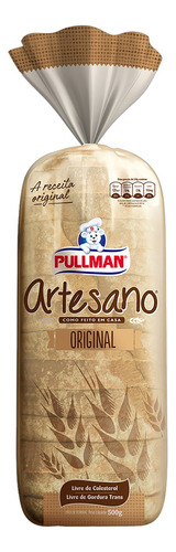 Pão de Forma Original Pullman Artesano Pacote 500g