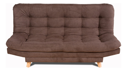 Sofa Cama Valencia Chocolate 3ptos + Obsequio 2 Cojines