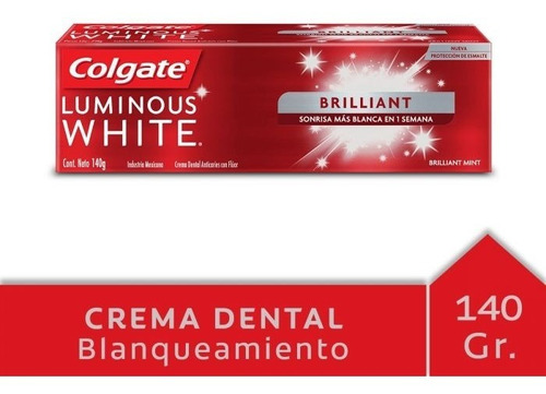 Colgate Luminous White Tubo 140 G