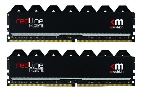 Memoria RAM Redline color negro 16GB 2 Mushkin MRC4U360JNNM8GX2