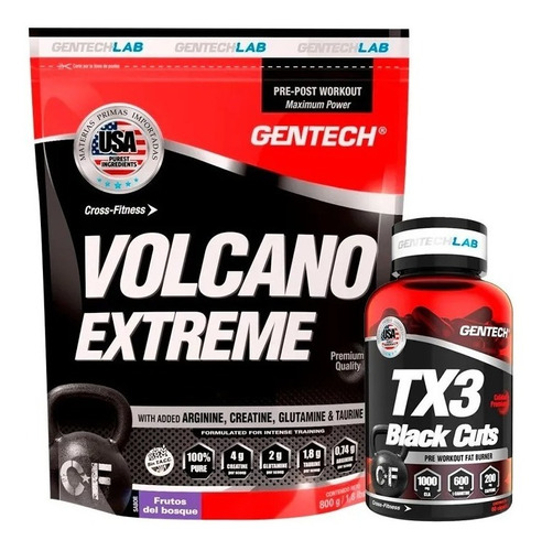  Volcano Extreme Energia + Tx3 Quemador Grasa Gentech