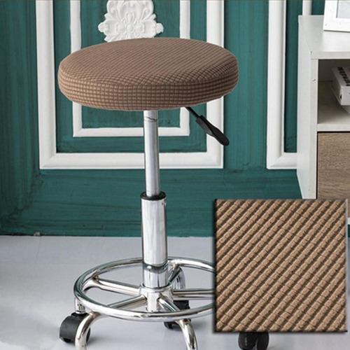 2 Und Protectores De Taburete Elástico De 30-38cm Chocolate