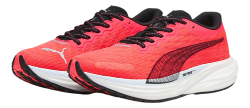 Tenis Puma Mujer Dama Deviate Nitro 2 Wns Rojo Running