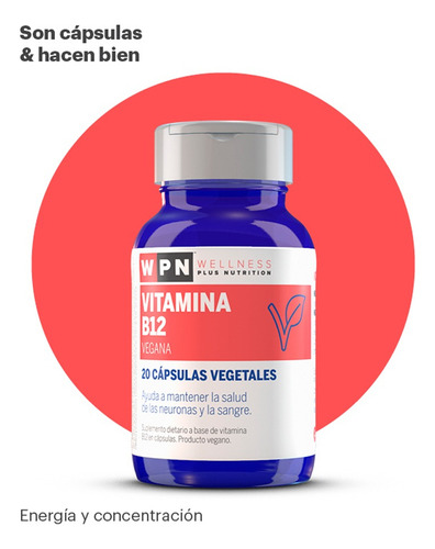 Wpn Wellness Vitamina B12 Suplemento Dietario 20cap