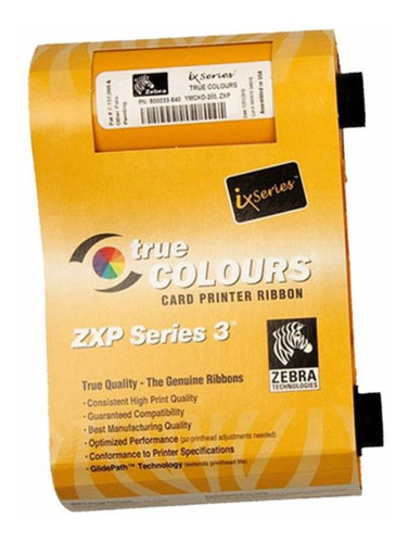 Imagen 3 de 4 de Cinta Ribbon Zebra 800033-848 Color Ymckok P/ Zxp3 165imgs