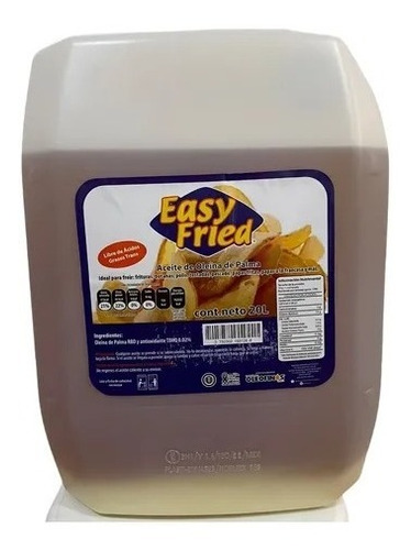 Aceite Para Freír 100% Puro De Palma 20 Lt. Calidad Alta