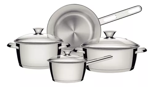 BATERÍA DE COCINA 7 PIEZAS SAN IGNACIO EN ACERO INOXIDABLE MÁS SET 3 S –  VicHome