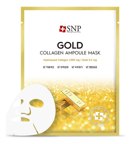 Shining Nature Purity Gold Collagen Mascarilla Facial Todo Tipo De Piel