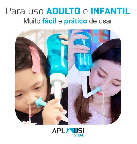 Higienizador Lavador Nasal Ducha P/ Sinusite Rinite Alérgica