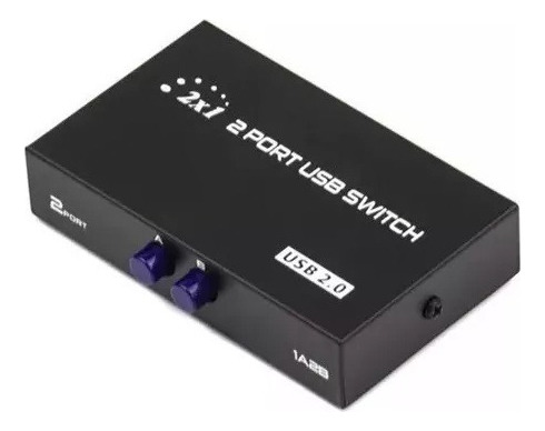 Switch Hub Abs 2 Portas Usb2.0 Tipo - B Impressora