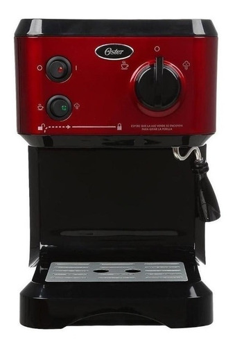 Imagen 1 de 2 de Cafetera Oster BVSTECMP65 automática roja para expreso y cápsulas monodosis 220V