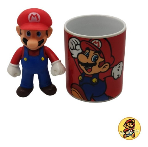 Figura Super Mario Bros Más Taza Promoción