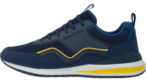 Tenis Urbano Retro Goodyear Racing 7003 Azul Marino Hombre