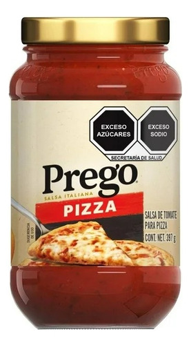 2 Pza Salsa De Tomate Campbell's Prego Para Pizza 397 G