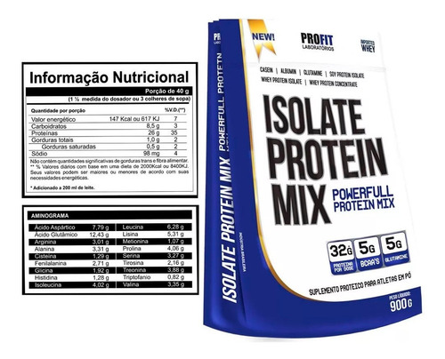 Kit 2 Whey Isolado Profit 900g + 2 Bcaa 2 Creatina 2 Shaker