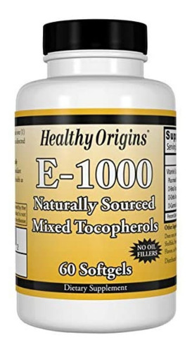 Vitamina E 60caps Healthy - Unidad a $5083