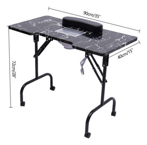 Foldable Manicure Table Nail Desk Portable Nail Table Wi Ttd