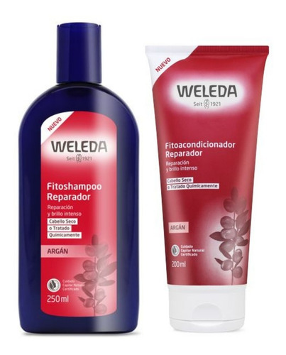 Kit Fitoshampoo Y Fito Acondicionador  Weleda Argán