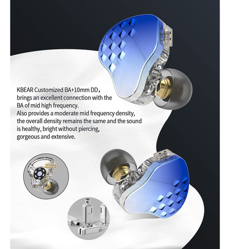 Auriculares In-ear Kbear Robin Stereo Auriculares Intrauditi