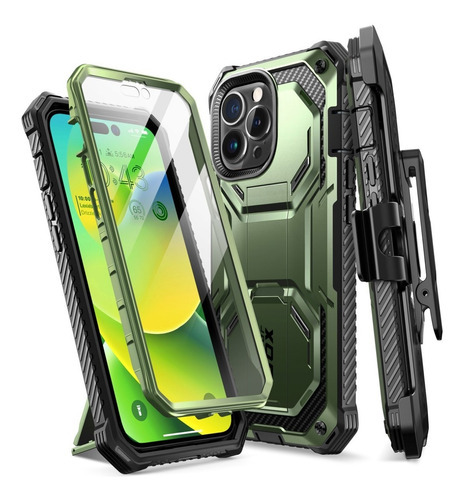 Funda I-blason Armorbox Con Mica Para iPhone 14 Pro 6.1 2022 Color Guldan Liso