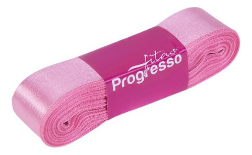 Fita De Cetim Progresso 22mm - Nº5 C/10 Metros - Todas Cores Cor Rosa Escuro