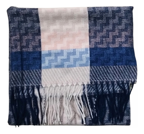 Bufanda Pashmina Chalina Ruana Unisex 4 Cuadrillé Unico