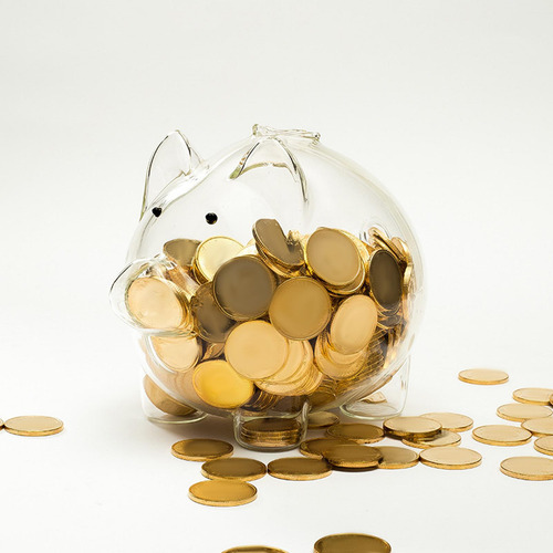 Banco De Dinheiro De Porco Transparente, Caixa De Mudança,
