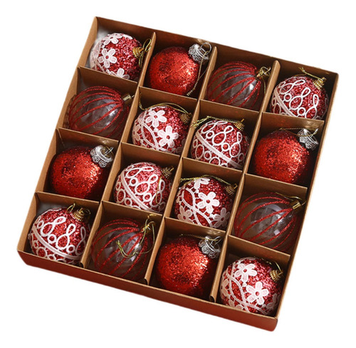 16x Bolas De Natal Enfeites Decorativos Para Árvores De
